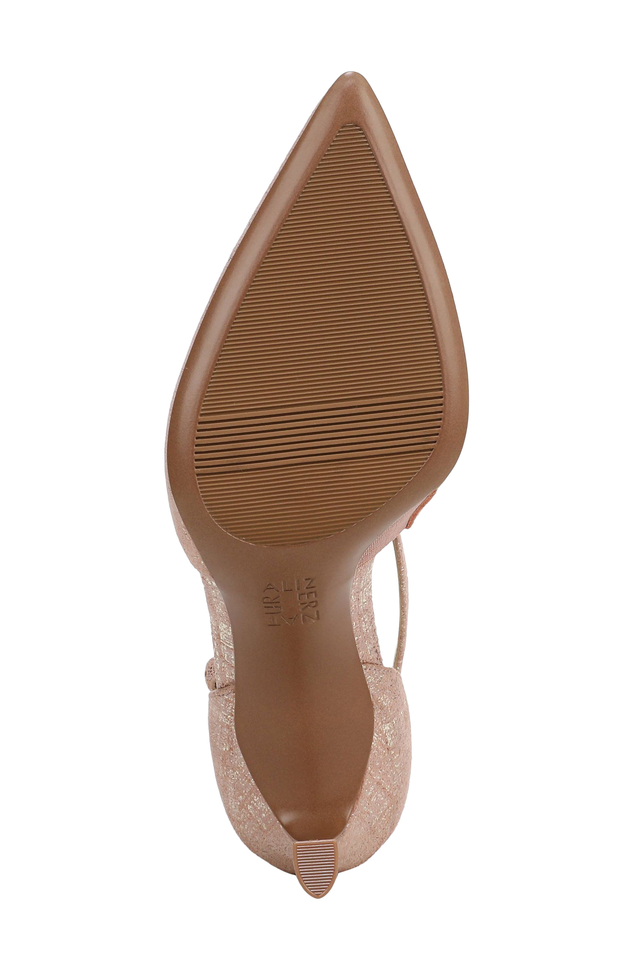 Angelina Ankle Strap Pointed Toe Pump, Alternate, color, PHANTOM PINK