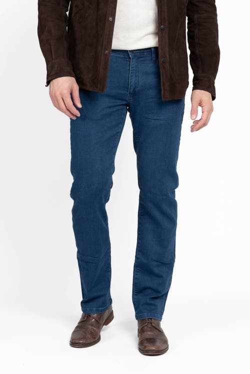 Jack Of Spades High Roller Fit Five Pocket Jeans In Medium Blue