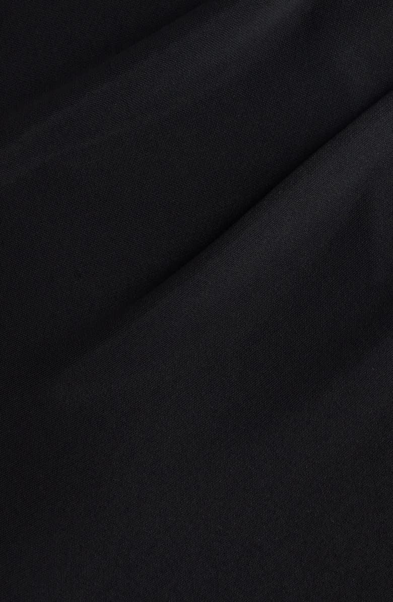 Balenciaga Draped Asymmetric Crepe Jersey Dress, Alternate, color, 