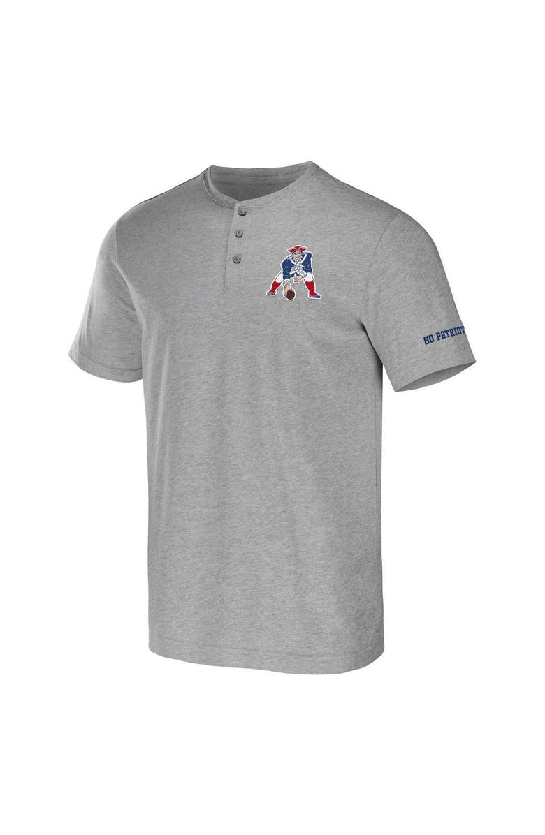 NFL X DARIUS RUCKER Men's NFL x Darius Rucker Collection by Fanatics Heather Gray New England Patriots Henley T-Shirt, Alternate, color, Heather Gray