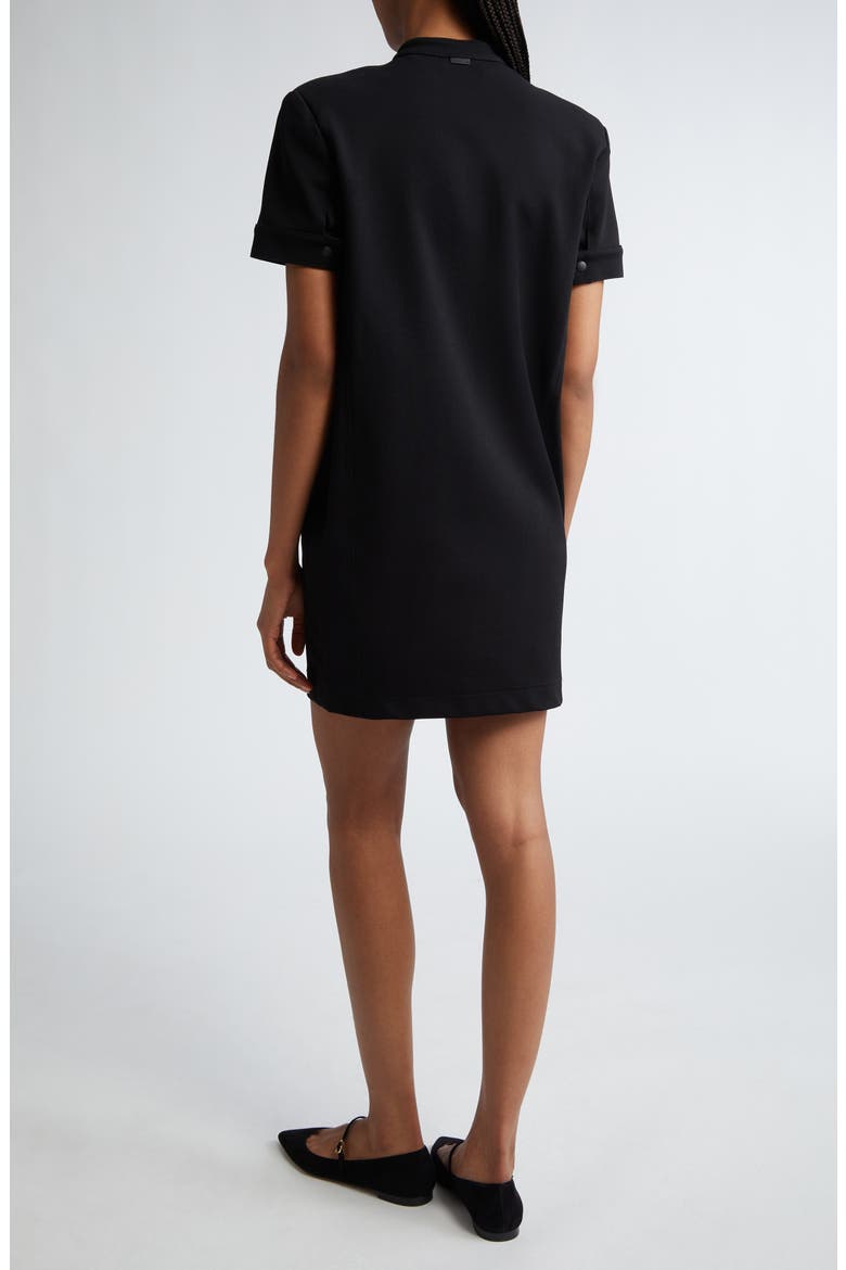 Lord Twill Knit Shift Dress, Alternate, color, BLACK
