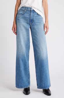 SLVRLAKE Selena High Waist Organic Cotton Wide Leg Jeans