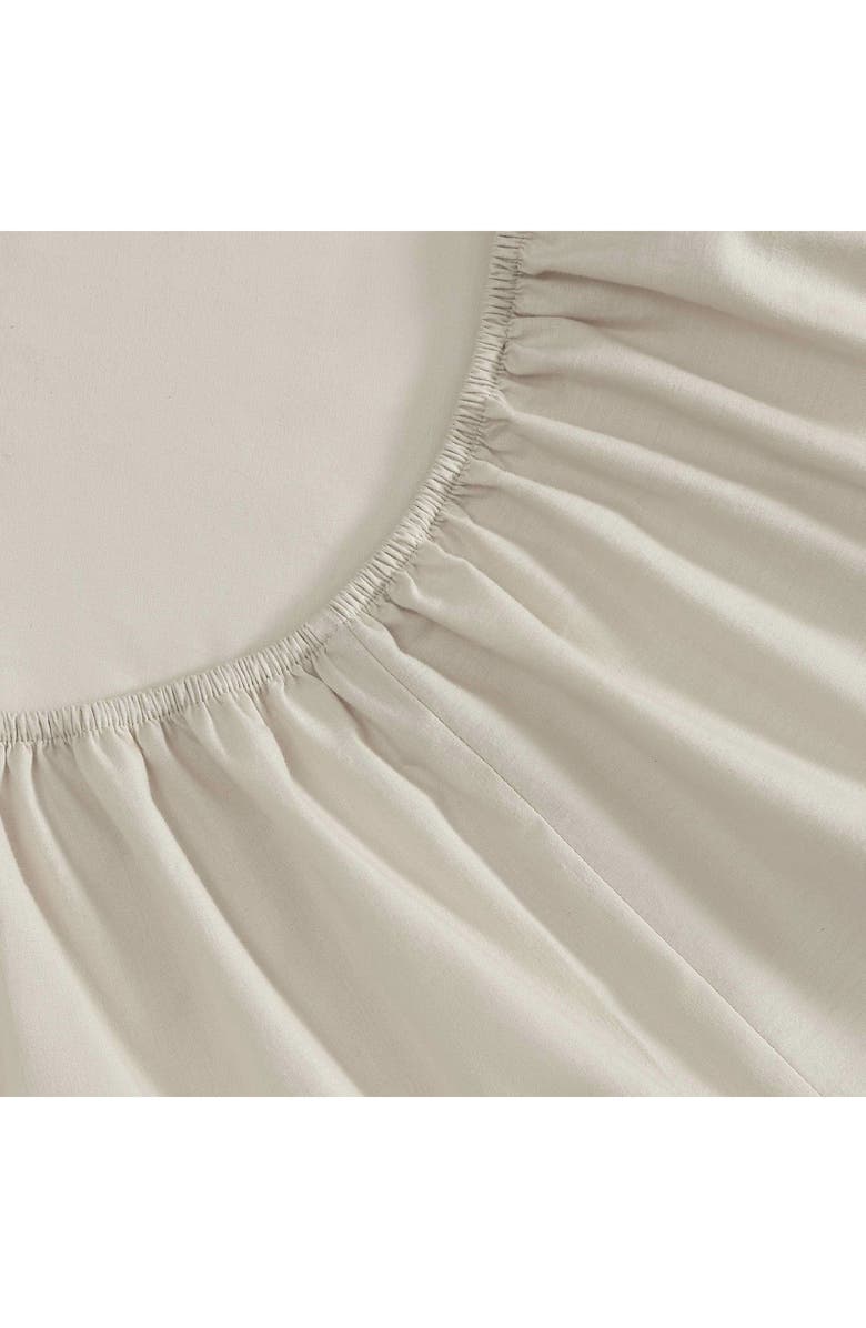 Eddie Bauer Solid 180 Thread Count Cotton Percale Sheet Set, Alternate, color, Oyster Grey