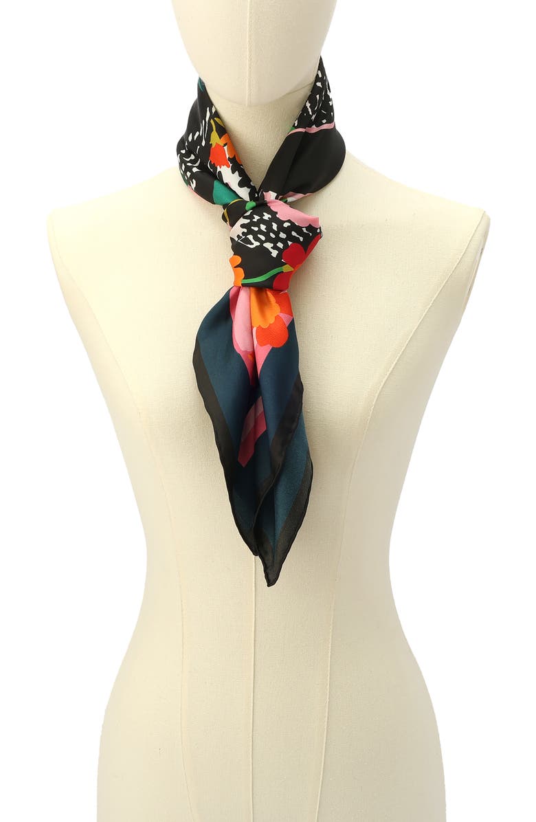 Kate Spade New York garden snake silk square, Alternate, color,