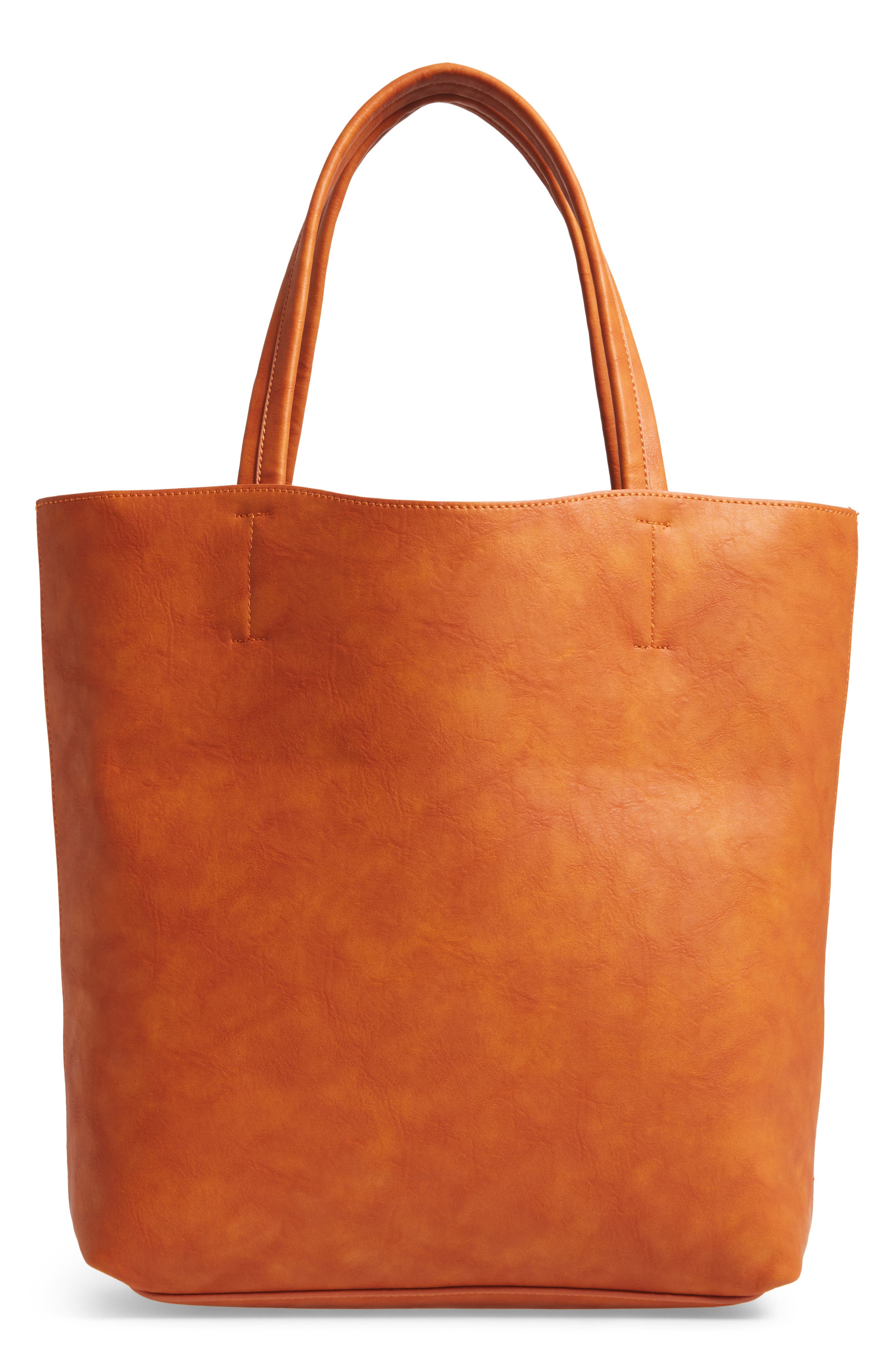 Sole Society Oversize Melyssa Faux Leather Tote, Main, color, 