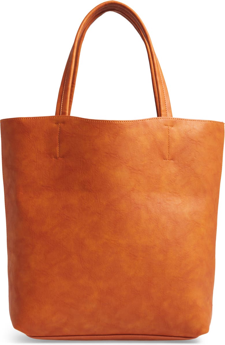 Sole Society Oversize Melyssa Faux Leather Tote, Main, color,