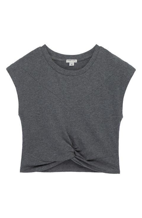 Kids' Twist Front Cotton T-Shirt (Big Kid)