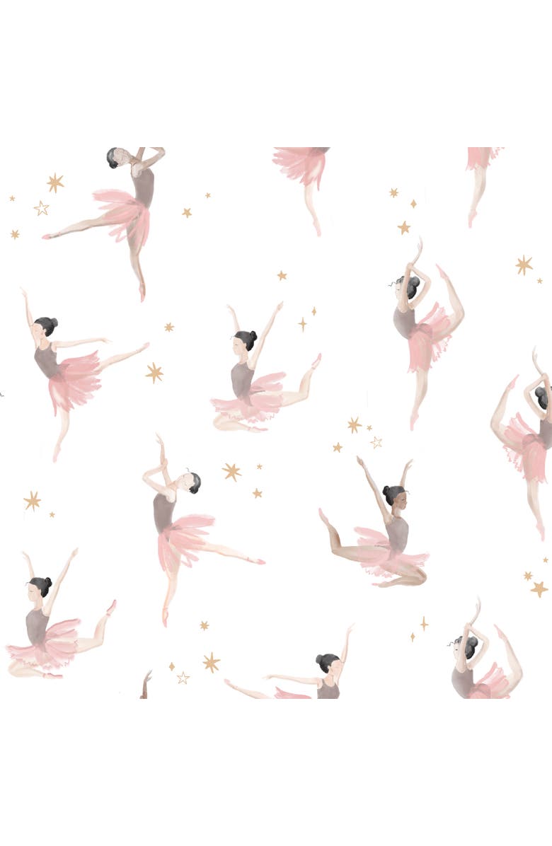 Lambs & Ivy Ballerina Baby Breathable 100% Cotton Fitted Crib Sheet, Alternate, color, Pink