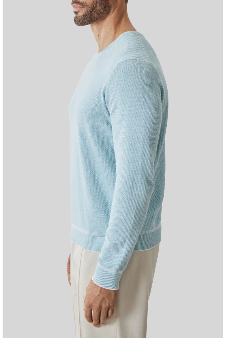 Kaede Cotton Crewneck Sweater, Alternate, color, DUSTY TEAL