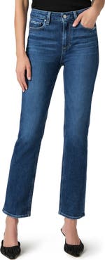 PAIGE Cindy High Waist Ankle Straight Leg Jeans