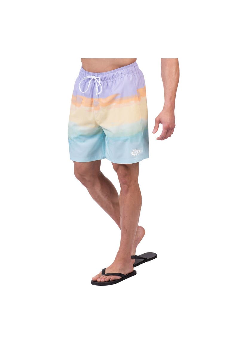 Men's G-III Sports by Carl Banks Kansas City Chiefs Perfect Game Volley Shorts, Main, color, Yellow