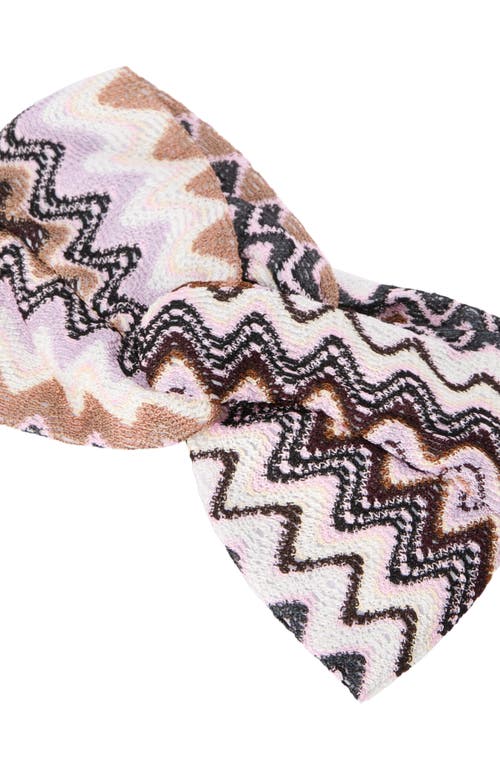 Missoni Chevron Viscose Headband In Multi