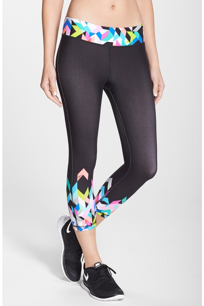 Recreation 'Kaleidoscope' Crop Leggings, Main, color, MULTICOLOR