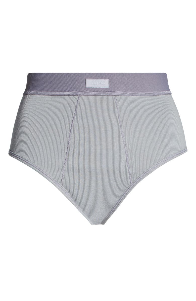 SKIMS Stretch Cotton High Waisted Briefs, Alternate, color,