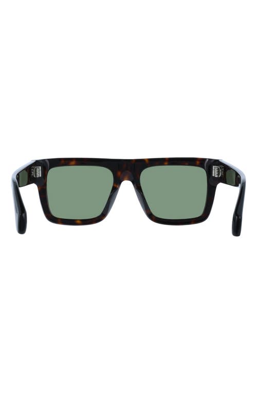 Ferragamo 53mm Square Sunglasses In Dark Tortoise