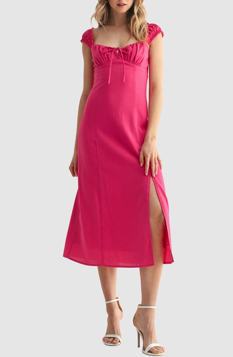 Lush Tied Bust Midi Dress, Main, color, 