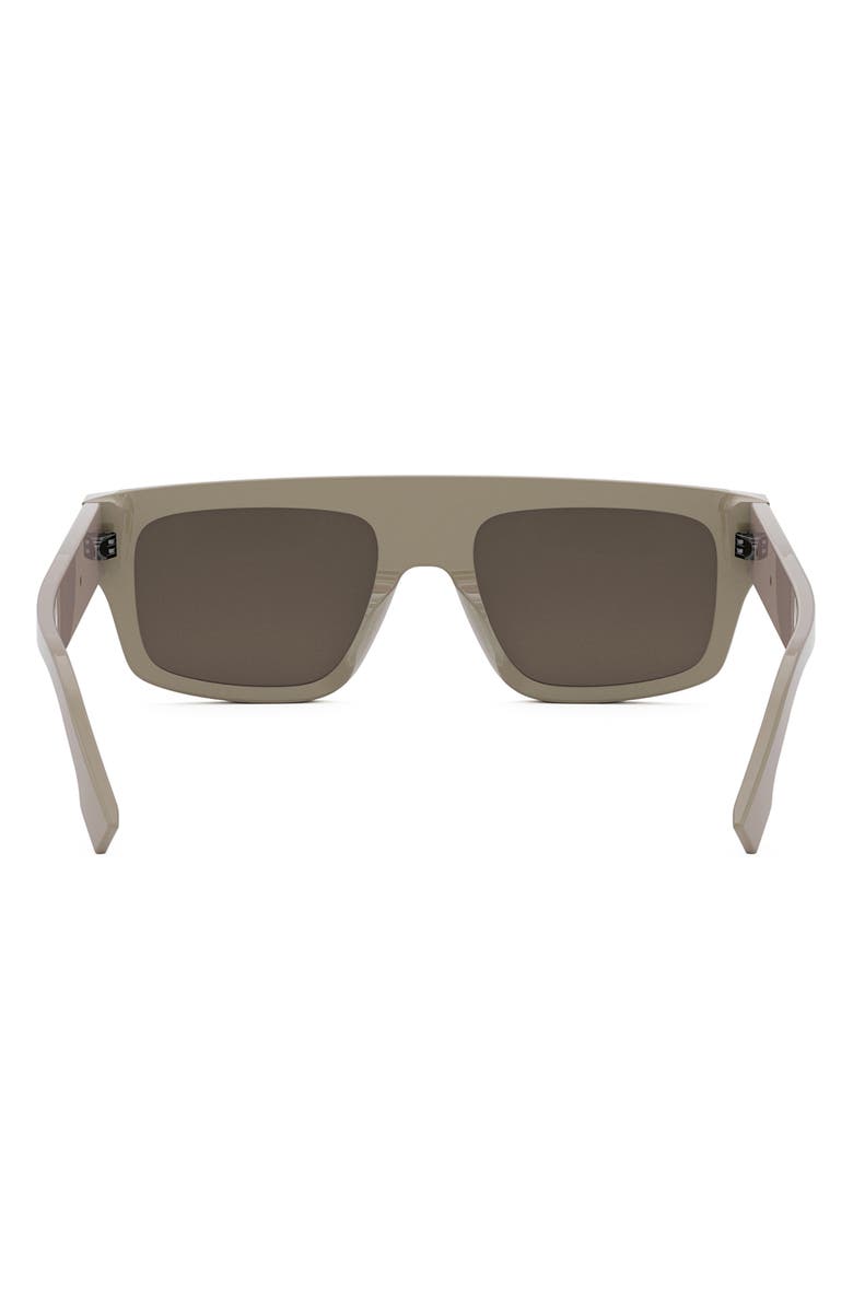 Fendi graphy 54mm Geometric Sunglasses, Alternate, color, 