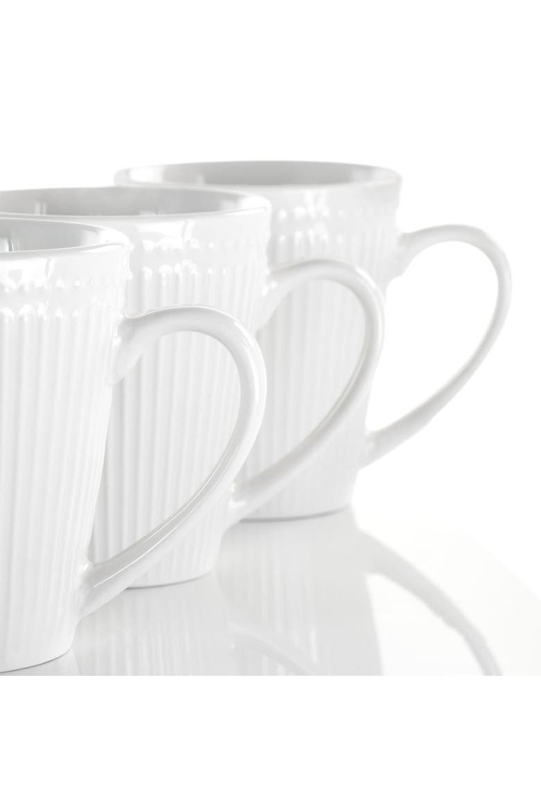 Madeline 12 Piece Porcelain Mug Set, Alternate, color, White