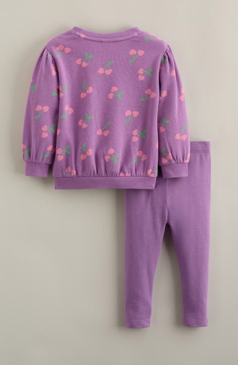 Kids' Relaxed Fit Crewneck Sweatshirt & Leggings Set (Baby)