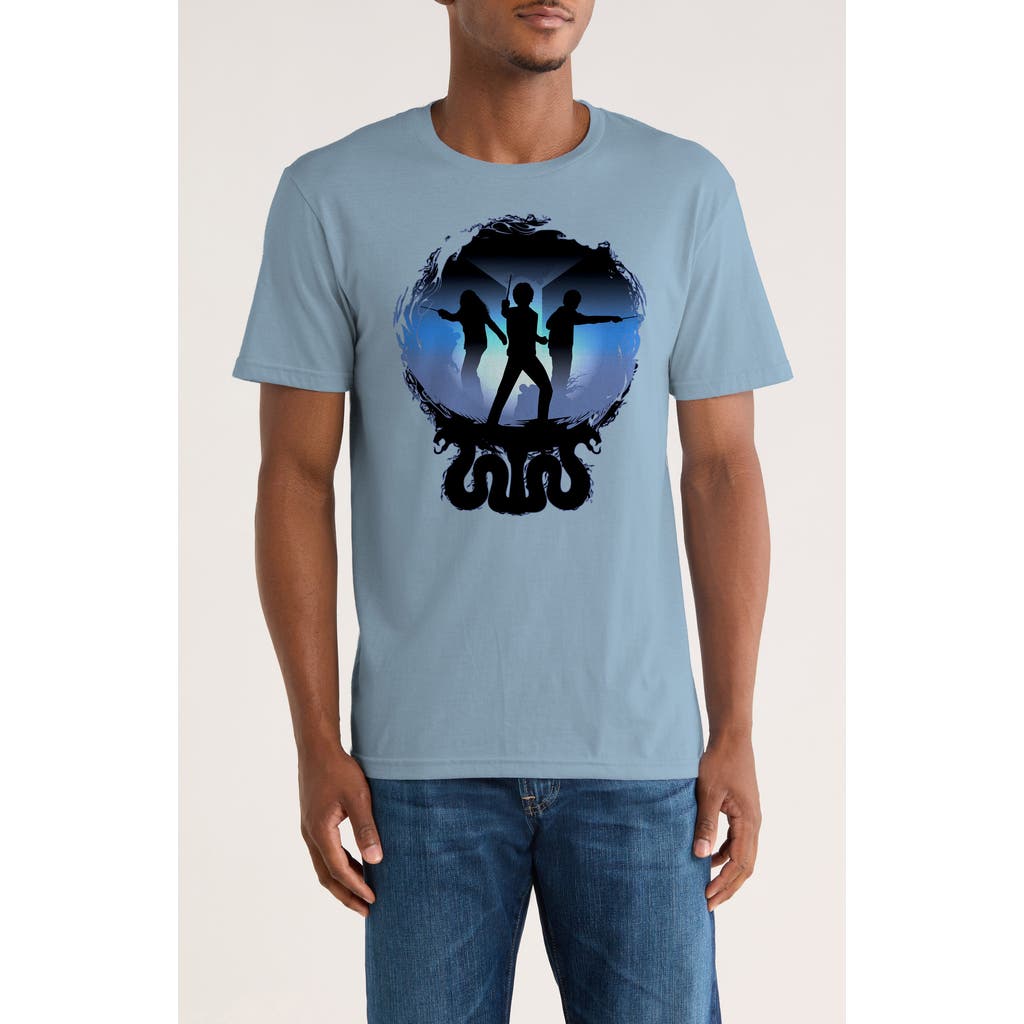 Monster Digital Harry Potter The Golden Trio Graphic T-shirt In Blue