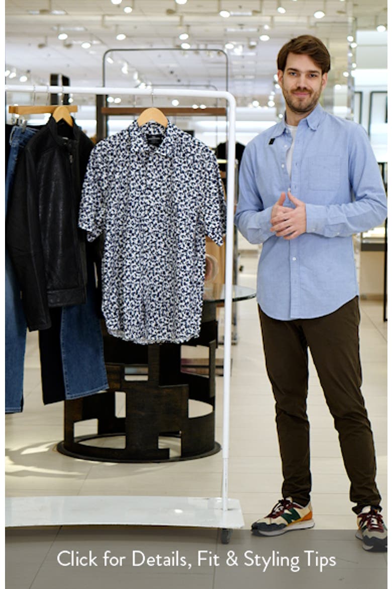 Jameison Bay Floral Short Sleeve Cotton Button-Up Shirt video