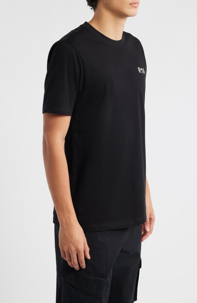 RtA Colin Chest Logo T-Shirt, Alternate, color, Black