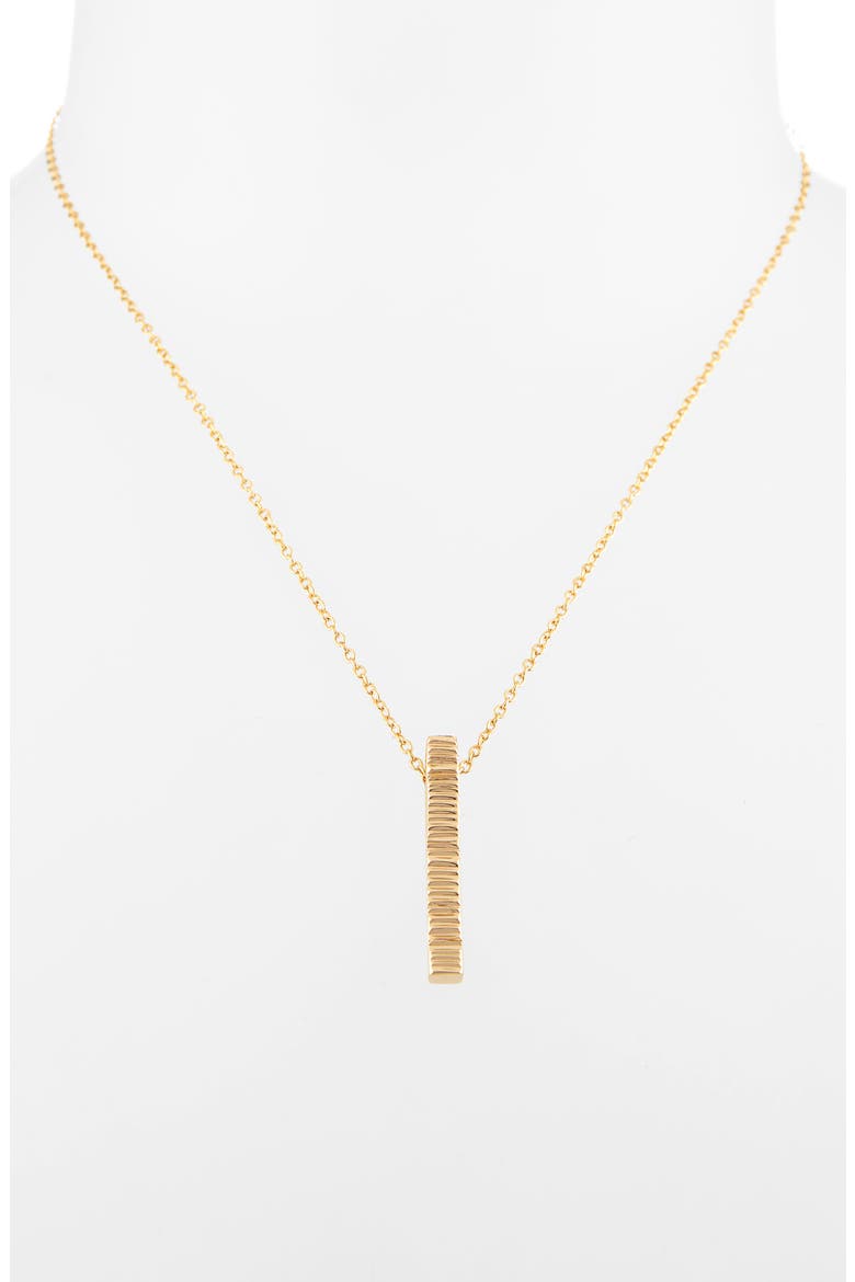 Meta Bar Pendant Necklace, Alternate, color, GOLD