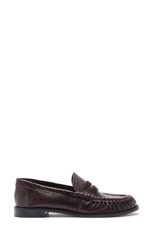 Schutz Tyche Genuine Calf Hair Penny Loafer In Brown