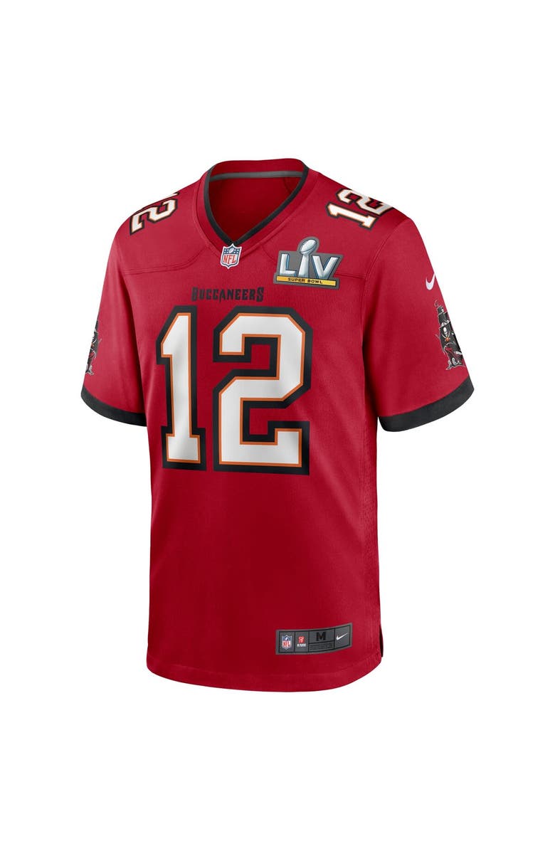 Nike Men's Nike Tom Brady Red Tampa Bay Buccaneers Super Bowl LV Bound Game Jersey, Alternate, color,