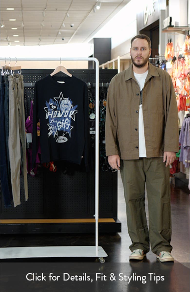 Pop Art Long Sleeve Cotton Graphic T-Shirt, sales video thumbnail