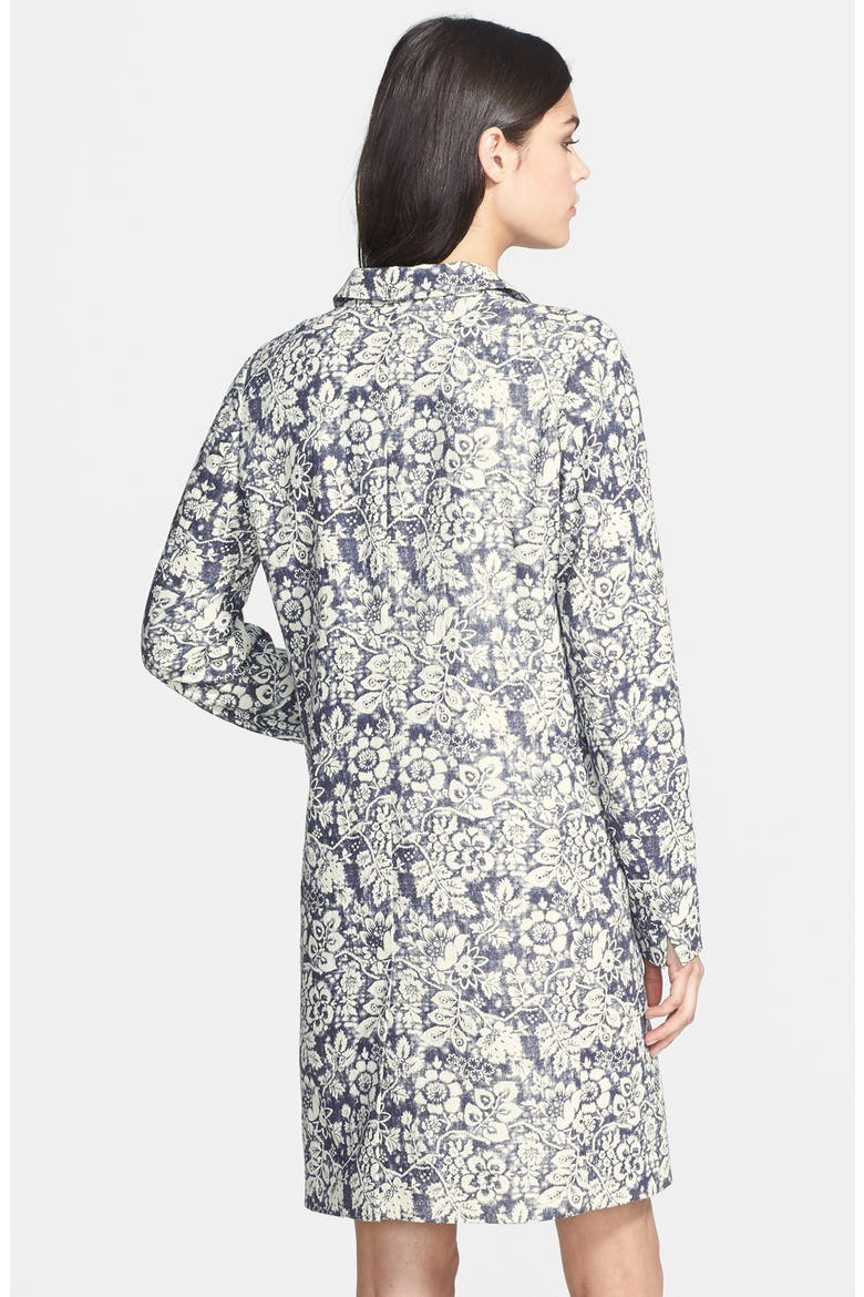 Hinge® Floral Print Jacket, Alternate, color, INDIGO