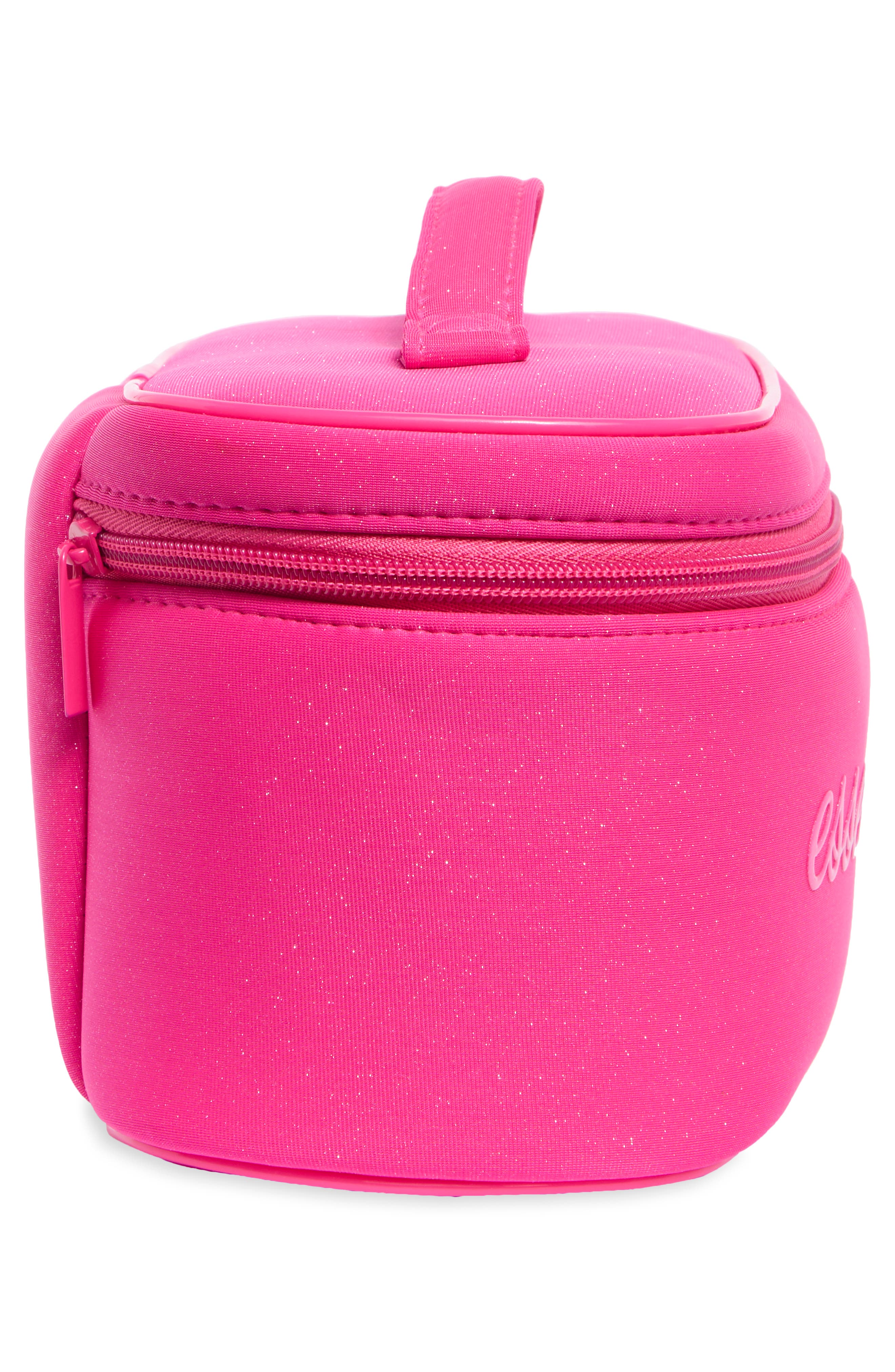 Allure Cosmetic Case, Alternate, color, HOT PINK