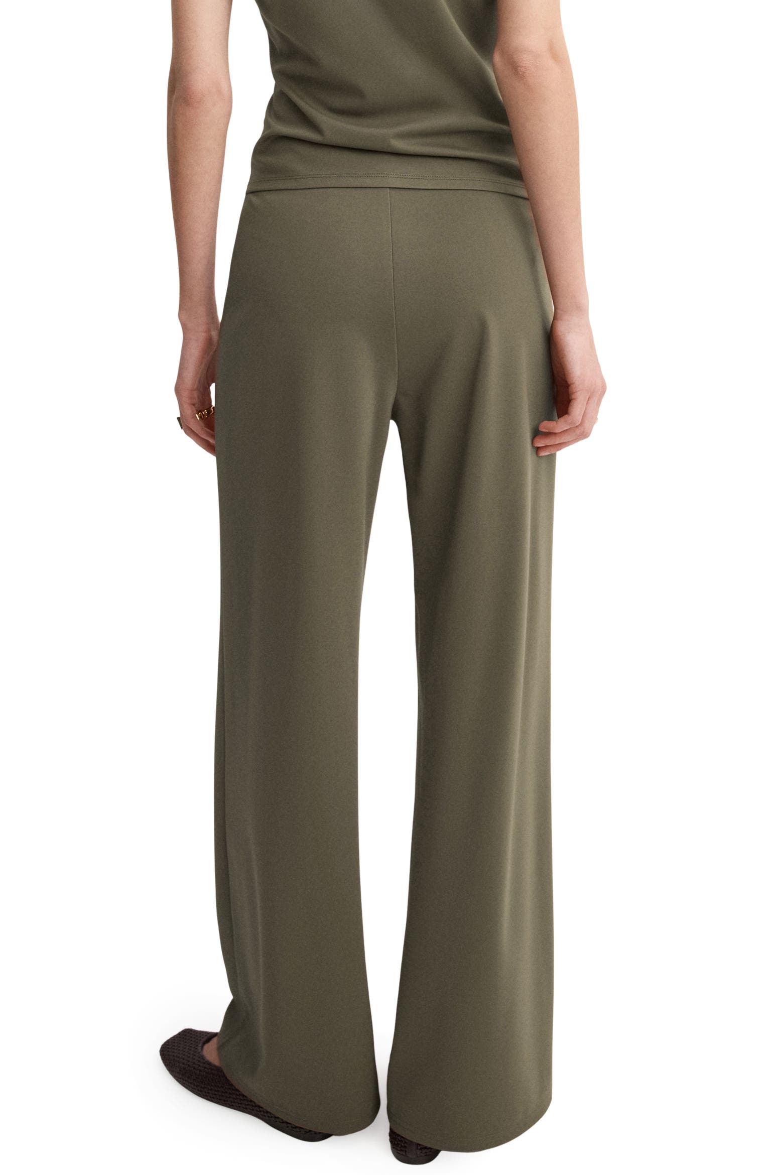 Leg Pulling Machine MANGO Pull-On Straight Leg Pants (Women) | Nordstrom