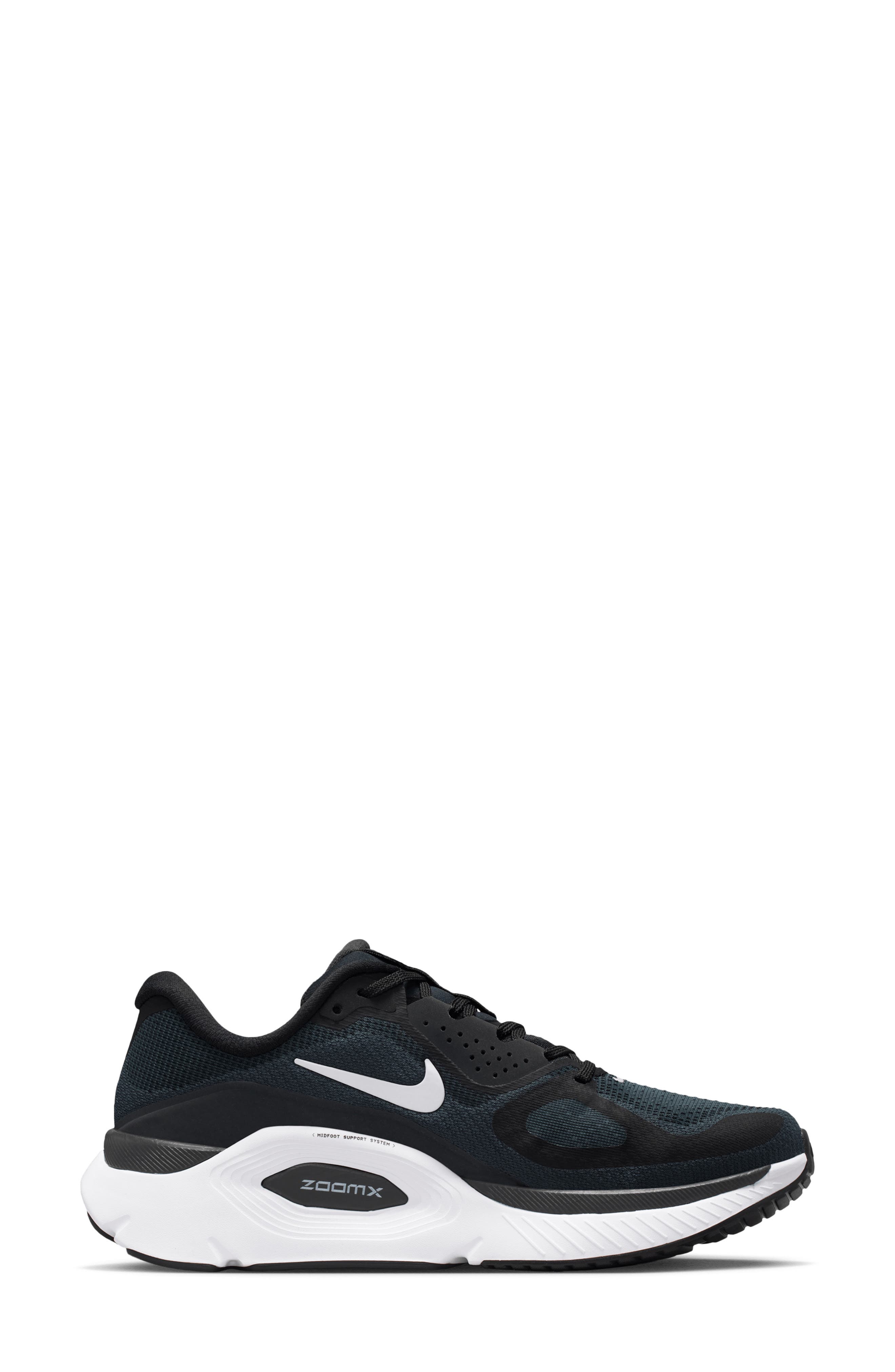 Nike Structure Plus Running Shoe, Alternate, color, Black/ White