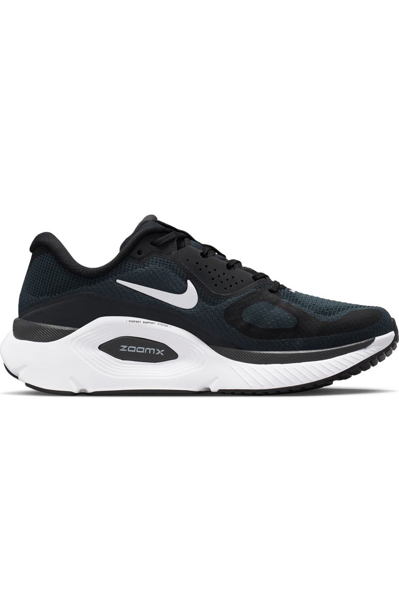 Nike Structure Plus Running Shoe, Alternate, color, Black/ White