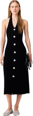 maje Dress with floral jewel details
