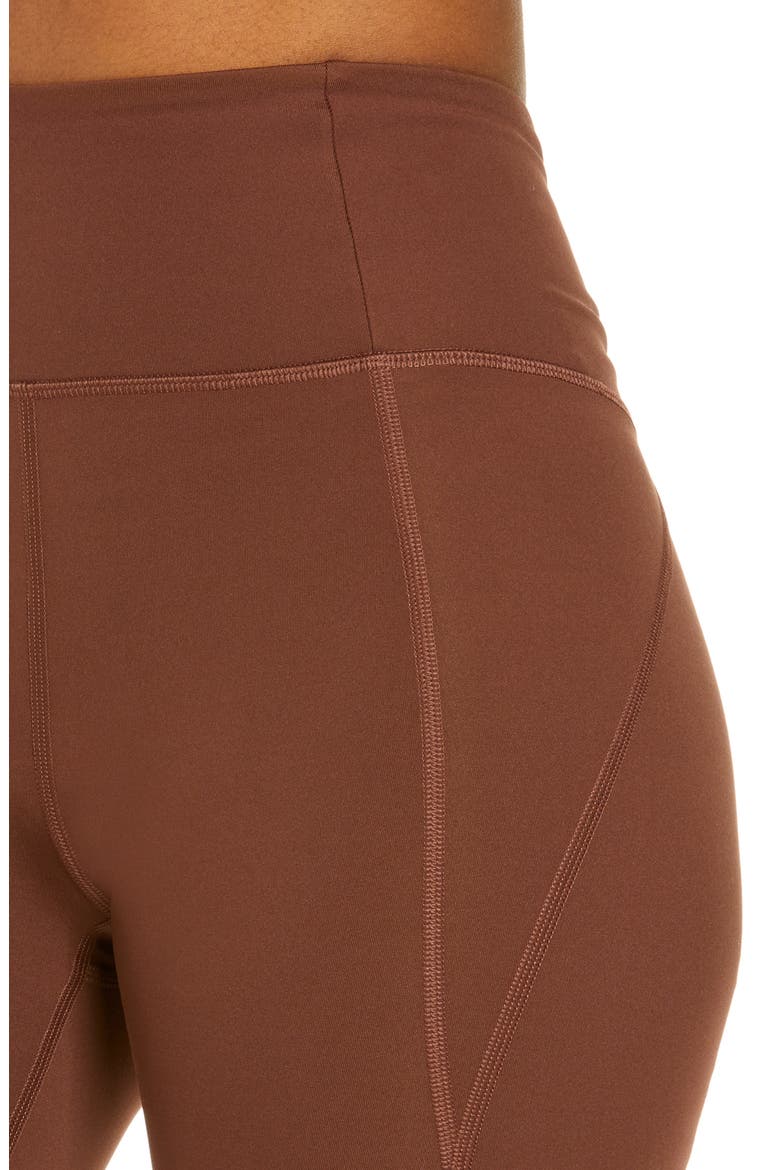 High Waist Bike Shorts, Alternate, color, EARTH