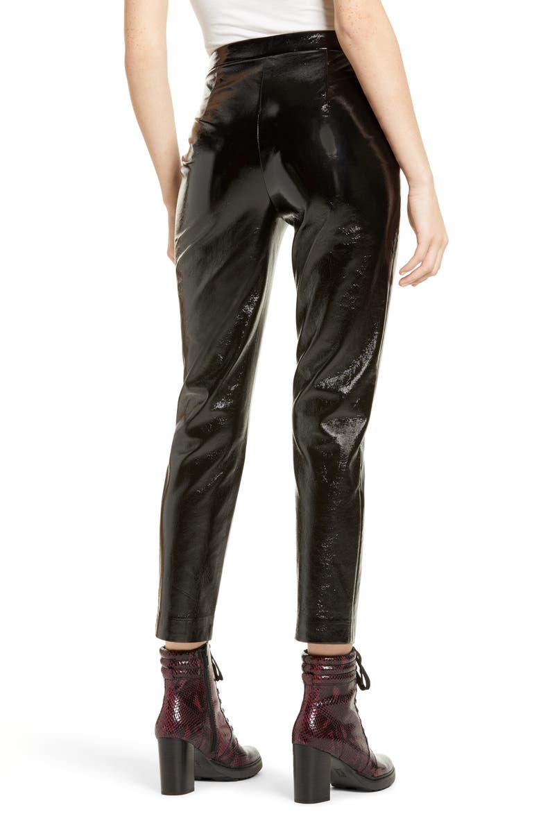 Leith Straight Leg Faux Leather Pants, Alternate, color,
