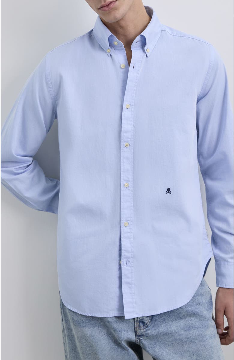 Scalpers Breda Bd Shirt, Main, color, Skyblue