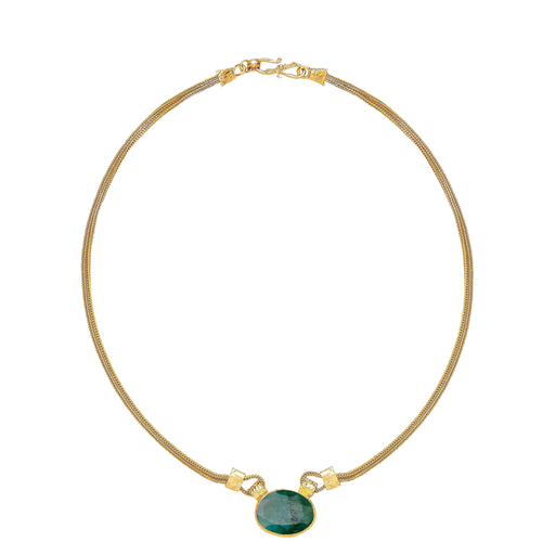 Ottoman Hands Daphne Chain Necklace In Gold