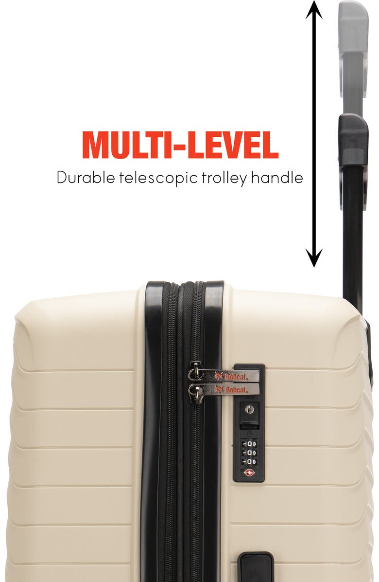 Bobcat Excavator 3 Piece Expandable Spinner Luggage Set with TSA Lock, Alternate, color, Khaki