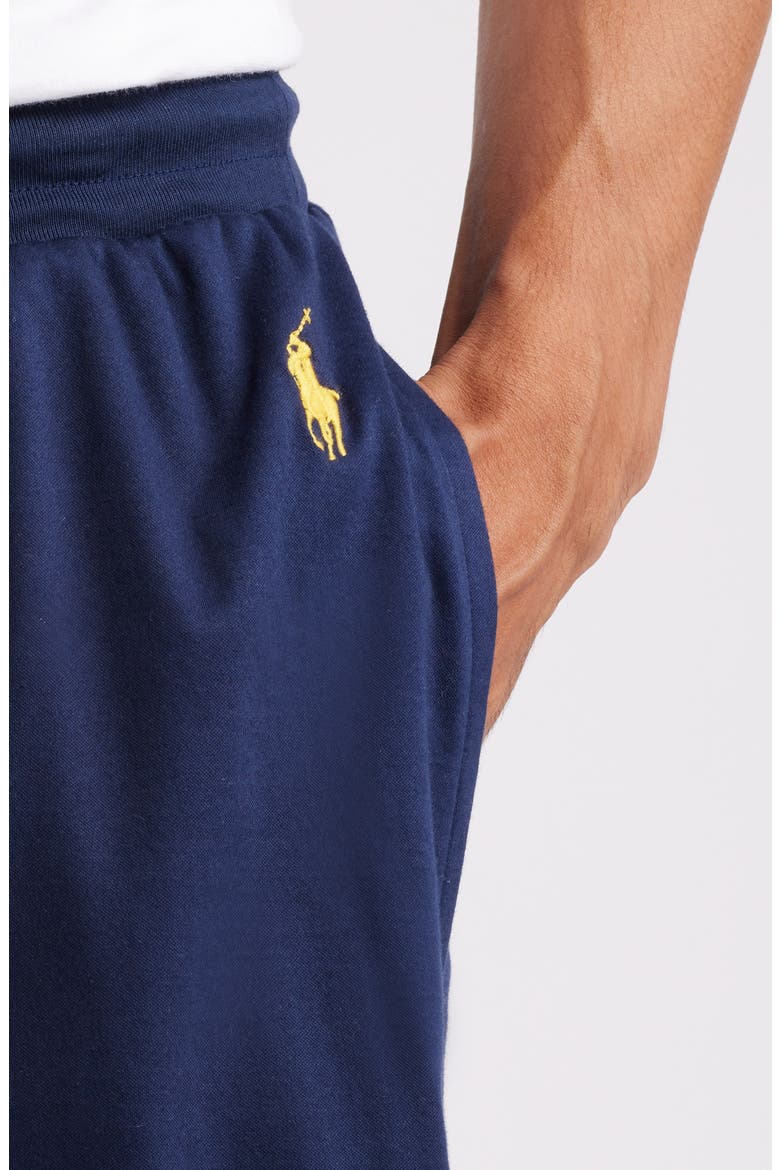 Mercerized Cotton Pajama Shorts, Alternate, color, CLASSIC NAVY/GOLD