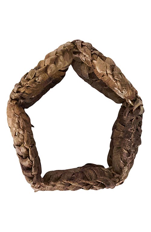 Juliska Rustic Ring Set Of 4 Napkin Rings In Brown