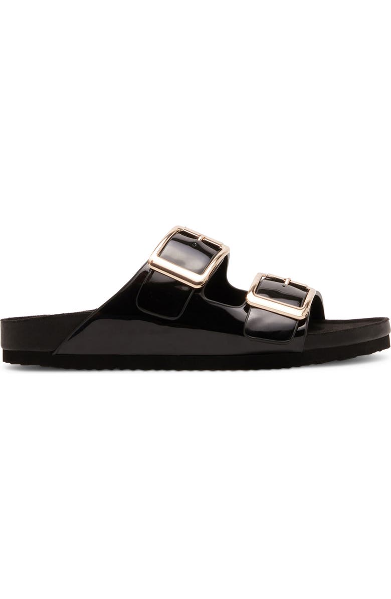 Madden Girl Bodiee Slide Sandal, Alternate, color, Black Patent