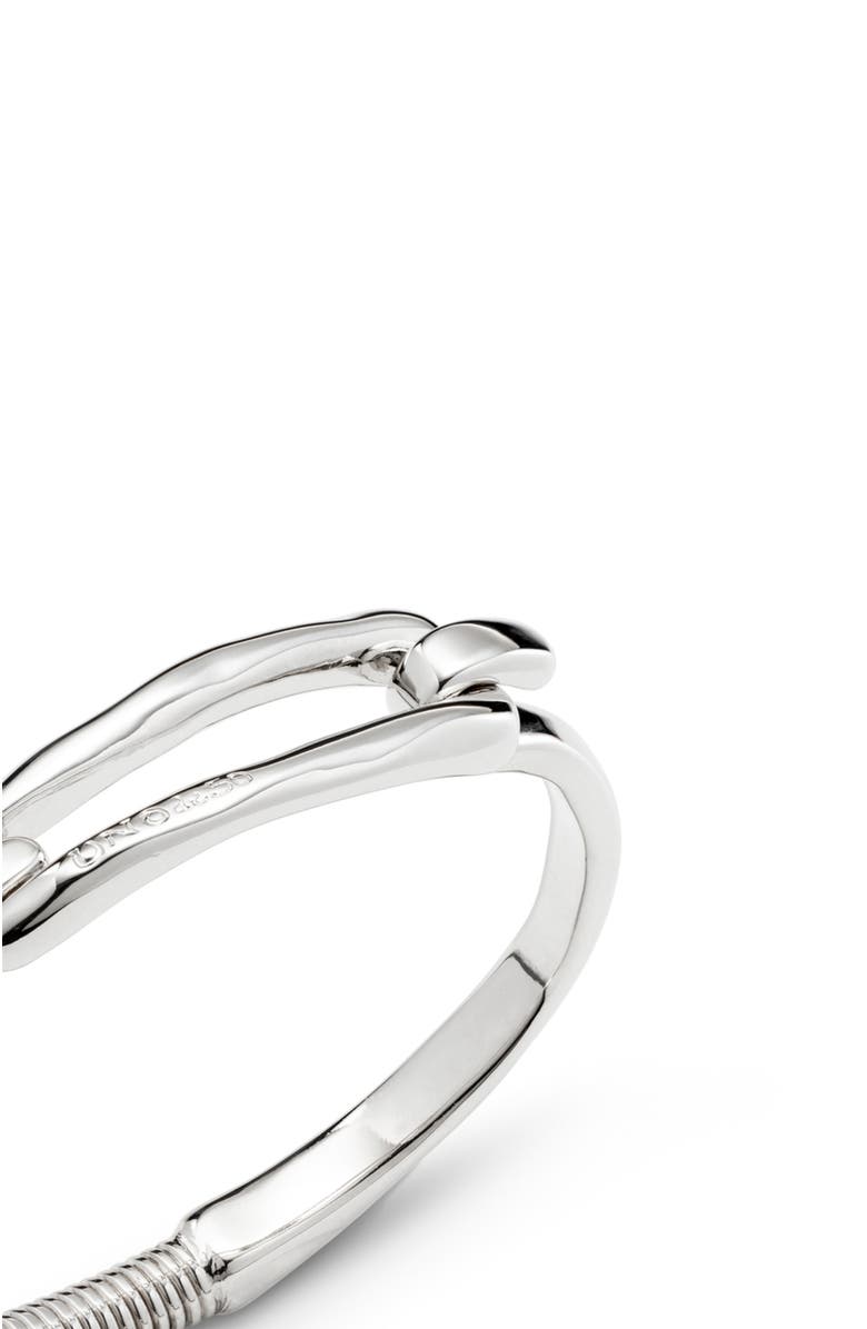 UNODE50 Anchor Buckle Bangle, Alternate, color, Silver