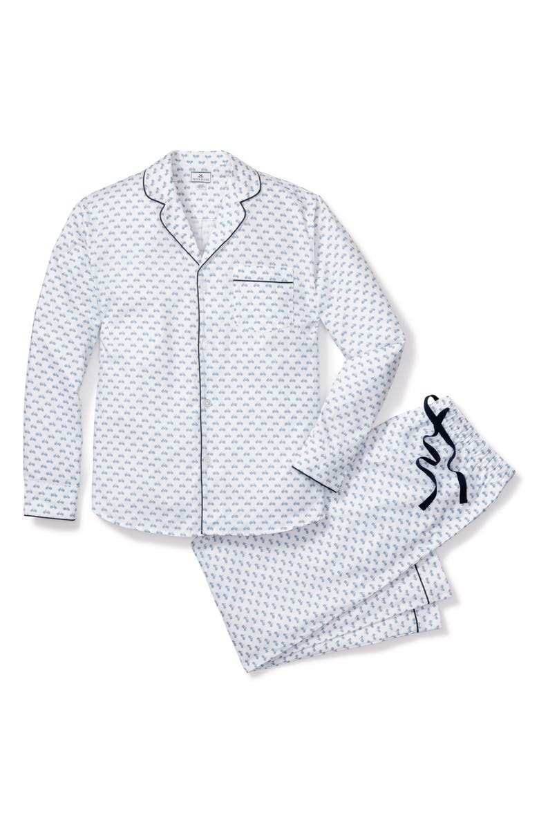 Petite Plume Bicyclette Woven Cotton Pajamas, Alternate, color, 