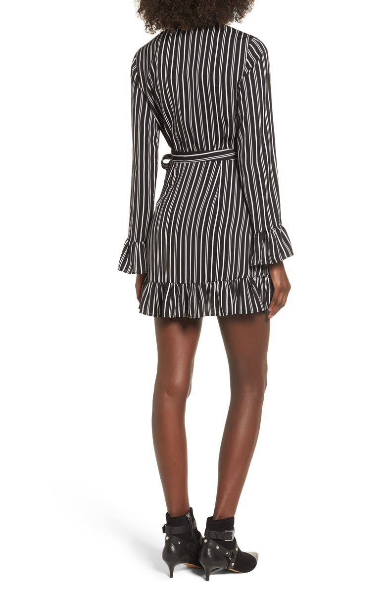 The Fifth Label Ophelia Stripe Wrap Dress, Alternate, color, 