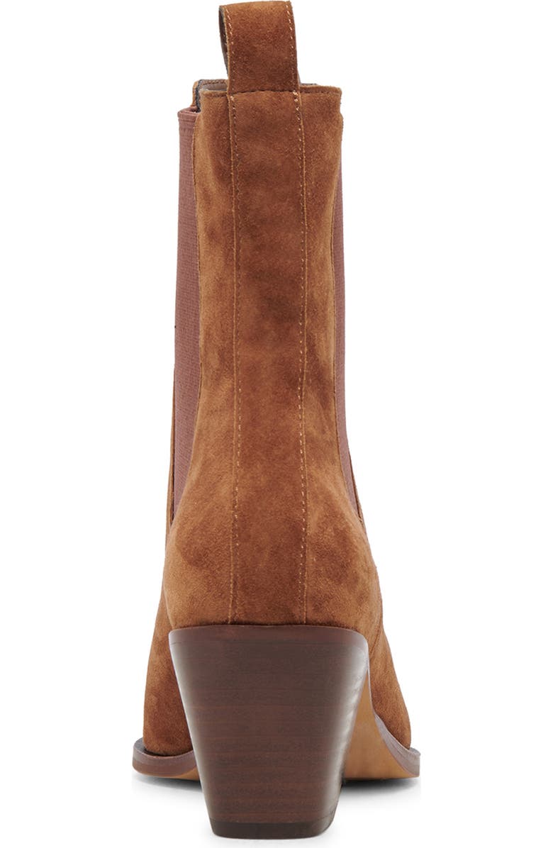 Dolce Vita Shadie Pointed Toe Chelsea Bootie -, Alternate, color, Brown Suede