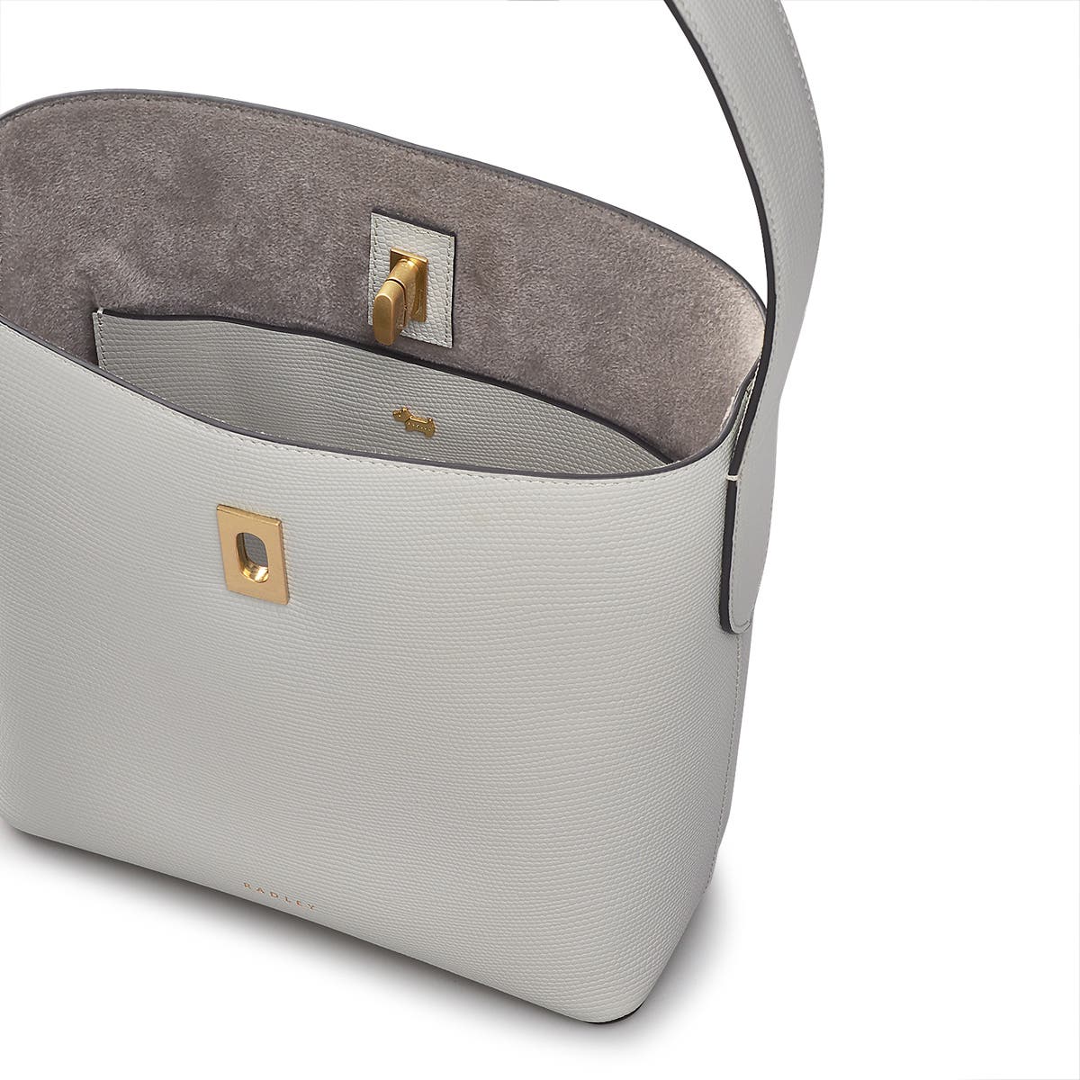 Radley Threadneedle Street - Faux Liz Medium Open Top Crossbody Bag, Alternate, color, Mist