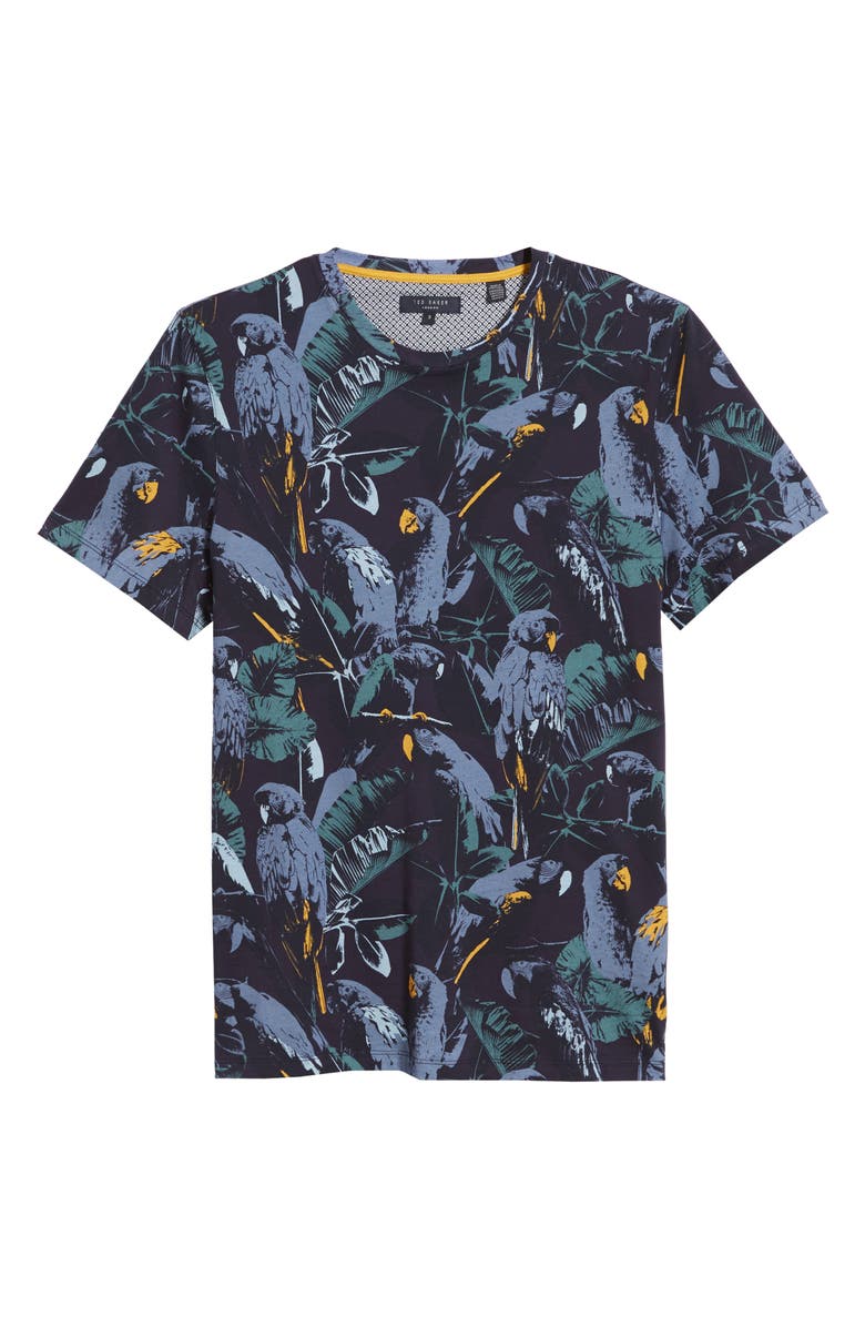 Ted Baker London Beakme Parrot Print T-Shirt, Alternate, color, 